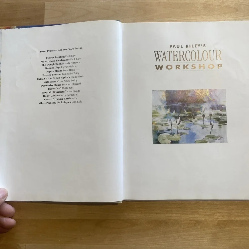 Paul Riley's Watercolour Workshop by Riley, Paul‎ 2001 Hardcover Book Watercolor
